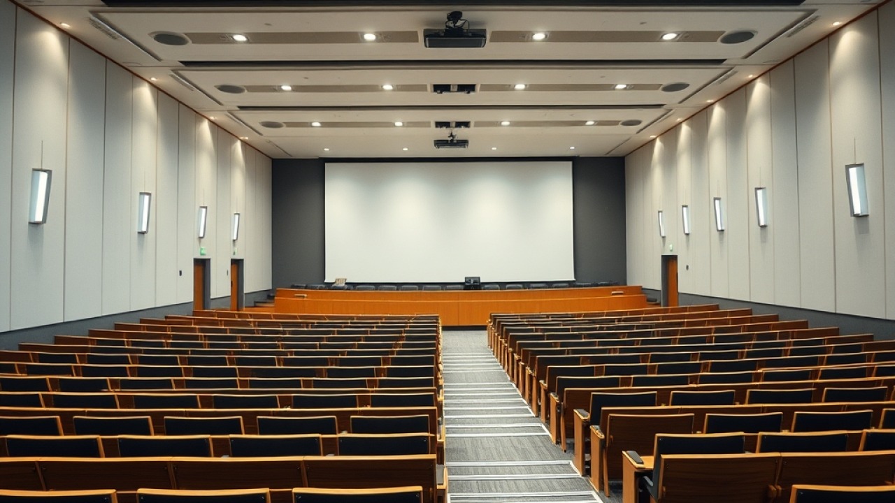 Auditorio académico para seminarios y defensas orales